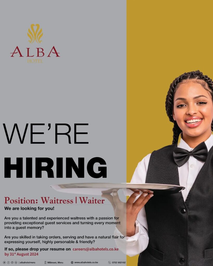 Waitress/Waiter at Alba Hotel