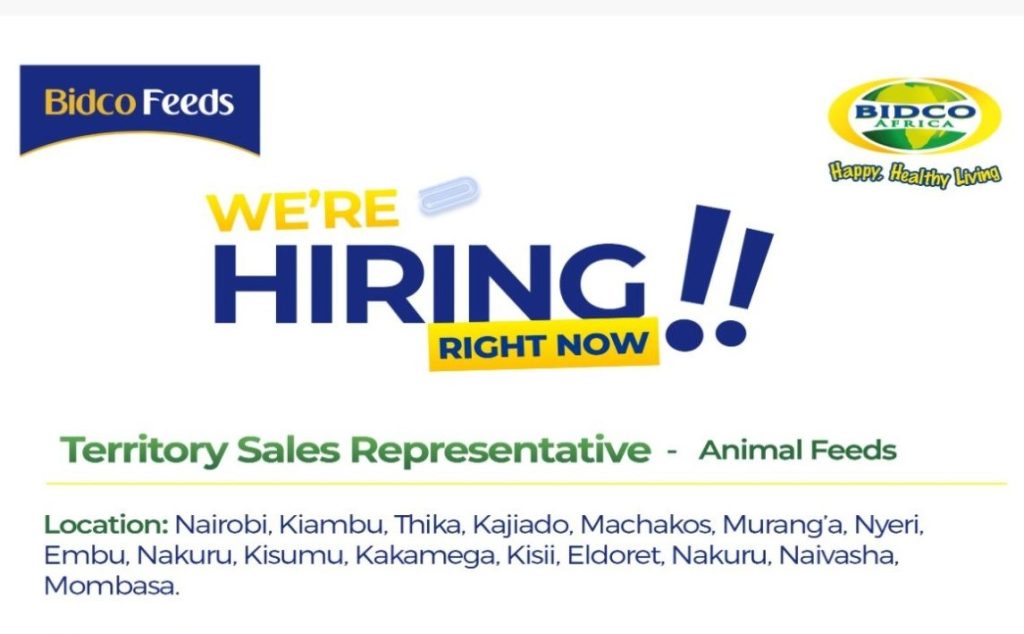 Territory Sales Representative-Animal Feeds at Bidco